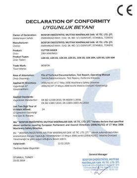 UZK-50 Et-Sebze Parçalama (Zırh Kıyma) ve Humus Makinesi
