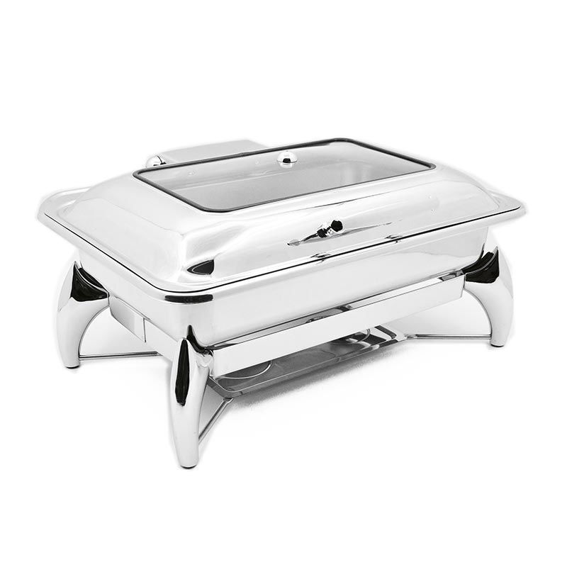 Biradlı GRV-4011A Ekonomik Dikdörtgen Chafing Dish Ayaklı Stand