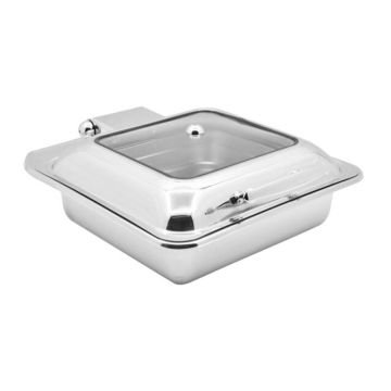 Biradlı GRV-4023 Ekonomik Kare Chafing Dish, GN 2/3