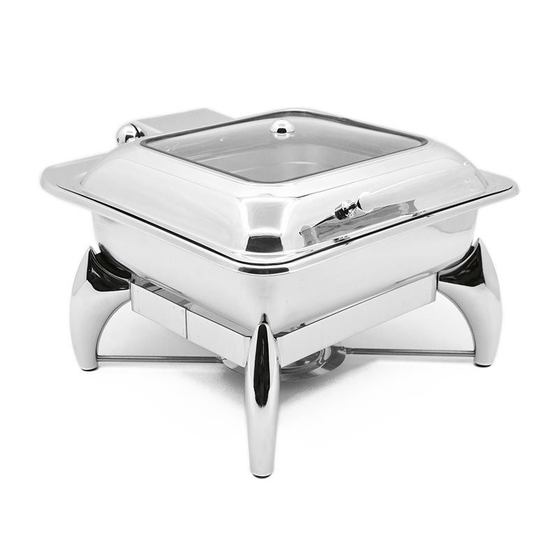 Biradlı GRV-4023 Ekonomik Kare Chafing Dish, GN 2/3