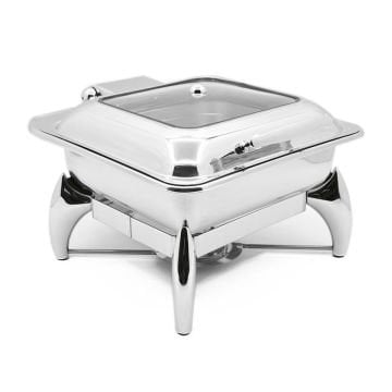 Biradlı GRV-4023 Ekonomik Kare Chafing Dish, GN 2/3