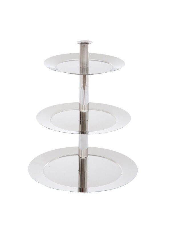 Narin A68003 Üç Katlı İkramlık  A - 17,5 cm B - 21 cm C - 25 cm H - 33 cm