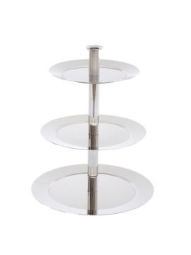 Narin A68003 Üç Katlı İkramlık  A - 17,5 cm B - 21 cm C - 25 cm H - 33 cm