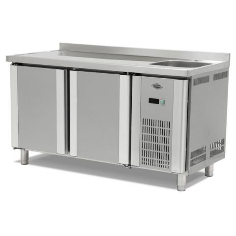 Empero  EMP.150.70.01-EV Evyeli Tezgah Tip Buzdolabı 2 Kapılı / Counter Type Refrigerator with Sink+2 Doors  