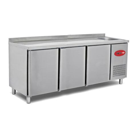 Empero EMP.200.70.01-EV Evyeli Tezgah Tip Buzdolabı 3 Kapılı / Counter Type Refrigerator with Sink+3 Doors