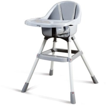 Biradlı GRV-1001 Ekonomik Bebek Mama Sandalyesi, Taşıma Kapasitesi 15 kg, Gri