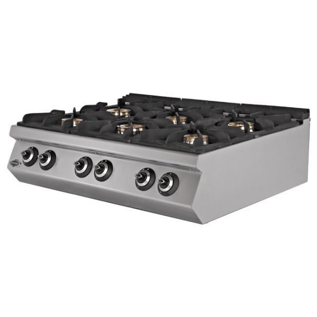 Empero 7KG030-  700 Plus 6 Brülörlü Set Üstü Ocak, Doğalgazlı /  Gas Cooker 6 Burners