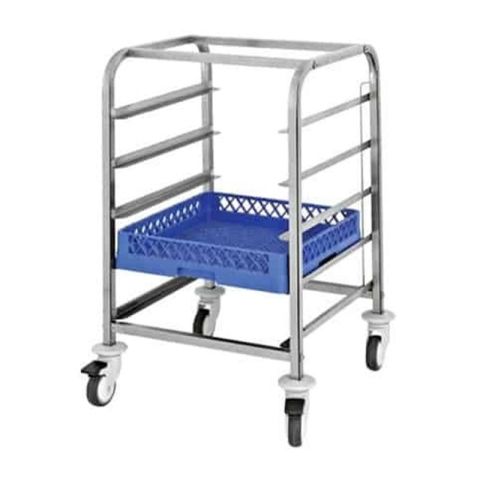 Empero EMP.BAKA.2.5 Basket Taşıma Arabası, 5 Basket Kapasiteli,/ Basket Trolley With Rails Low
