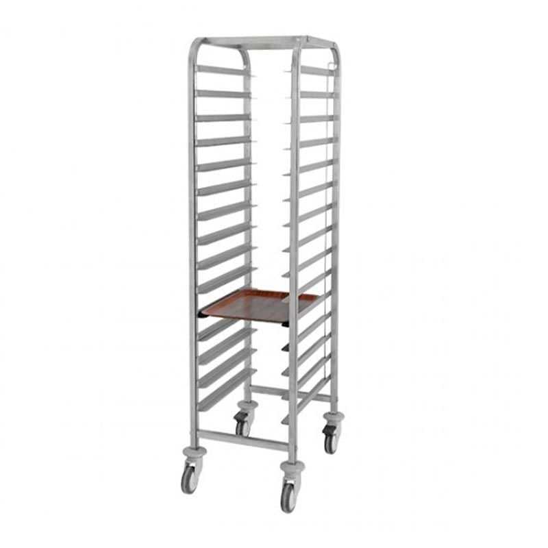 Empero EMP.BA.2.3753-13 Selfrom Bulaşık Toplama Arabası, Tekli, 37x53 cm / Tray Trolley with Rails Single Row For 37x53