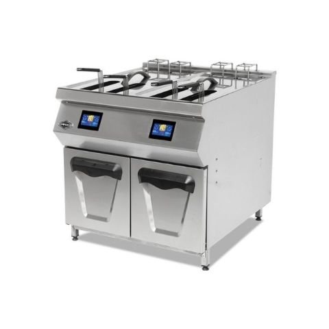 Empero EMP.PLS.ODFE.020 Asansörlü Hızlı Pişirme Fritözü, Yağ Filtreli, 25+25 L  / with Lift Fast Cooking Fryer with Oil Filter 