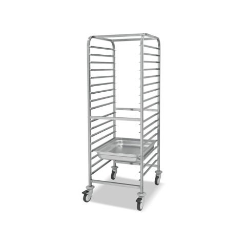 Empero EMP.TT.2.6080 Tepsi Taşıma Arabası, 60x80 Tepsi için, 1300x83x172 cm / Tray Trolley For 60x80 Tray Single