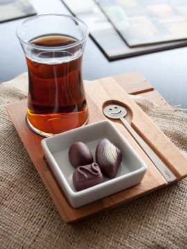 Narin  A29050 Ahşap Çay Sunumluk