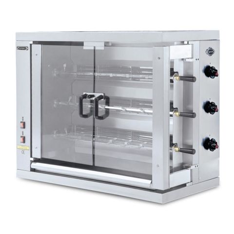 Empero EMP.3EE Piliç Kızartma Makinesi, 18\'li Elektrikli 1194x481x820 mm / Electrical Chicken Rotisserie / Electrical Chicken Rotisserie