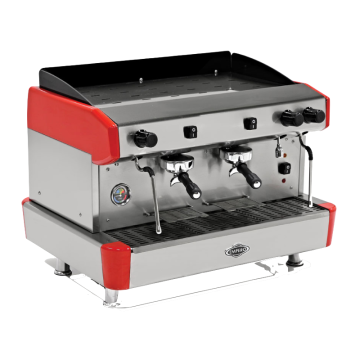 Empero EMP.CPC.2GR Capuccino ve Espresso Kahve Makinesi, 2 Gruplu  Kırmızı