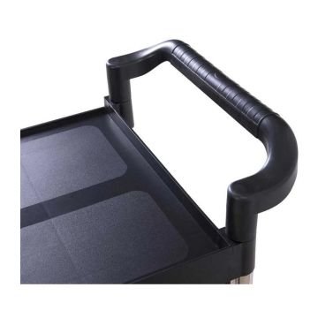 Epinox SAS-1 Plastik Servis Arabası, 103x50x96 cm, Siyah