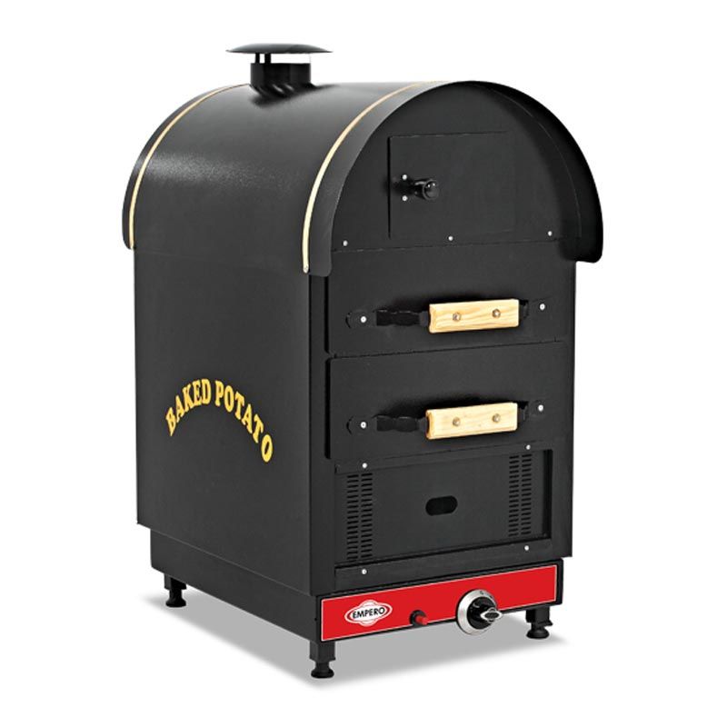 Empero KFG.020 Gazlı Kumpir Fırını 2 Çekmeceli (500X700X950) / Gas Potato Baking Oven 2 Drawers