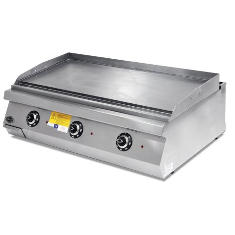 Empero EMP.PLS.7IE032-K  Elektrikli Izgara Düz Oluklu Pleyt / Electrical Grill Smooth+Ribbed Plate