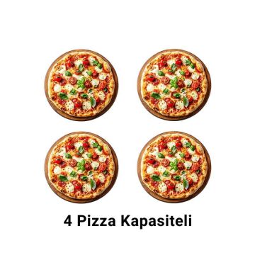 Remta S17 4'lü Pizza Fırını, 62x62 cm, Elektrikli