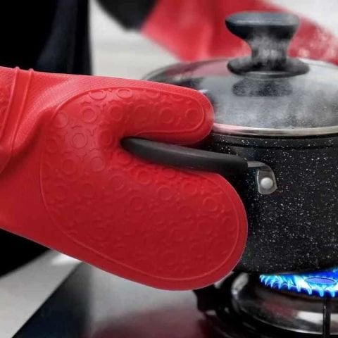 Epinox SLK-ELDK Silikon Fırın Eldiveni Kırmızı