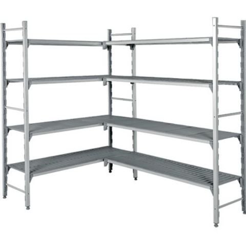 Empero Polipropilen Raf Delikli Tablalı 4 Katlı Genişlik 400 mm, Yükseklik :1800 mm / Polipropilen Shelves (Perforated) 