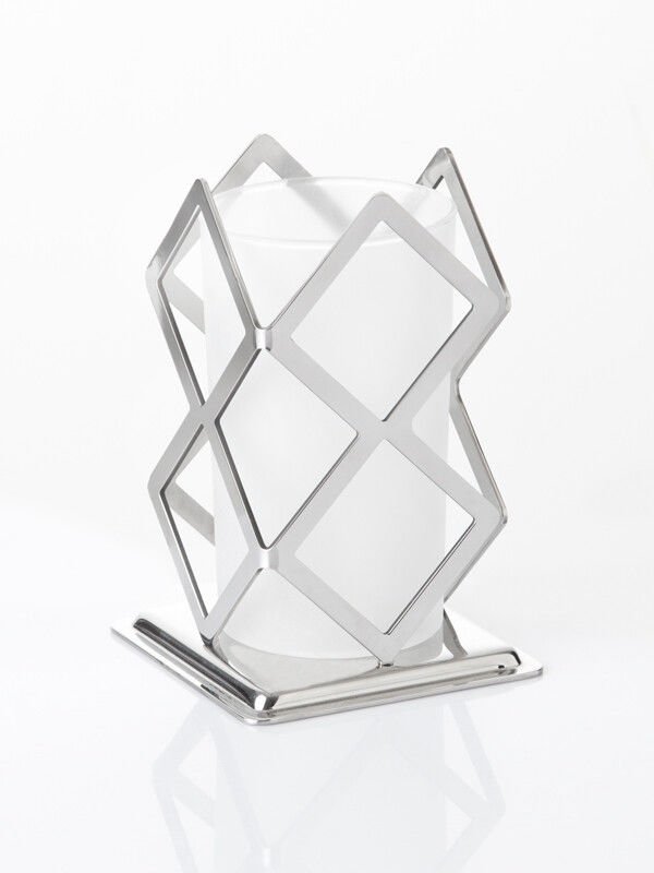 Narin  A80042 Kare Tealight - Metal Standlı