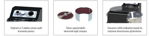 Mateka PAT 650T Patates Soyma Makinesi, 10 kg, Kağıt Zımpara, 104800