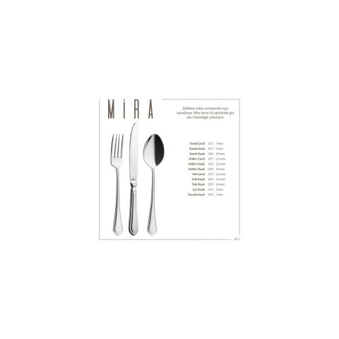 Lugga Mira Model Ordovr Kaşığı 12 Adet / Appetzer Spoon