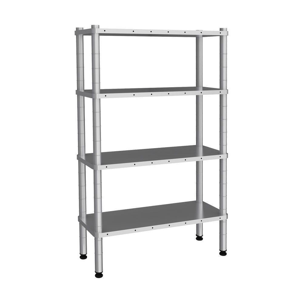 İstif Rafı Düz Tablalı 4 Katlı G: 460 mm, Y: 1800 mm  Inox 304 / Smooth Shelves with 4 Floor (1800 mm)  EMP.D.3.46122-18-4