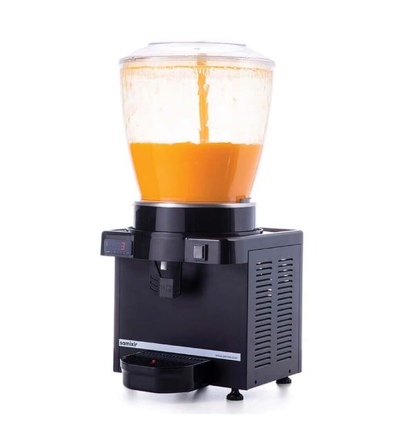 SAMİXİR Panamorik S22.DB Panamorik Fıskiyeli Soğuk İçecek Dispenseri, 22 lt, Siyah