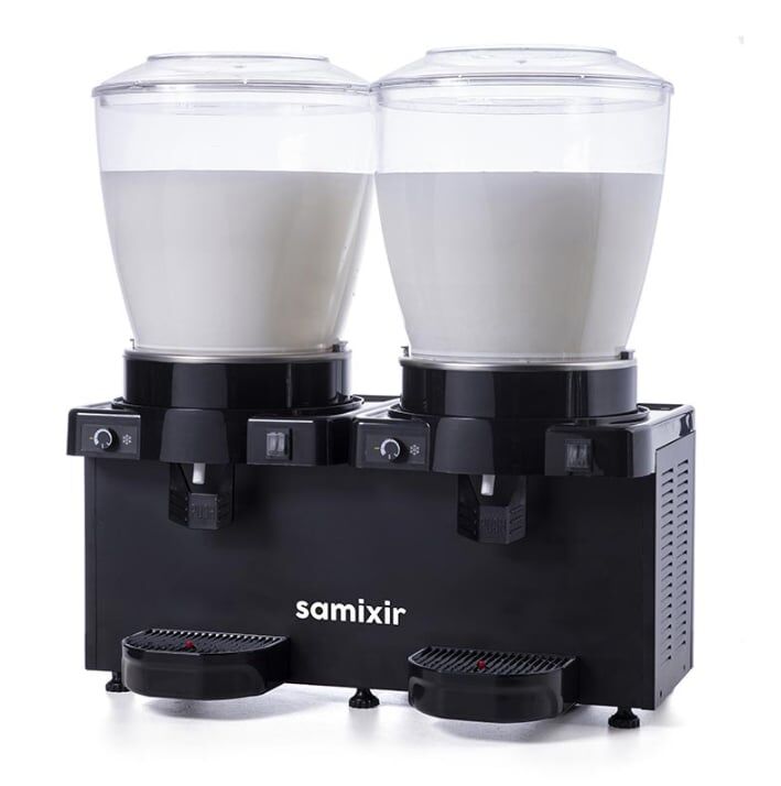 Samixir Panaromik Analog Twin Soğuk İçecek Dispenseri Karıştırıcılı 22+22 Litre MM44.AB