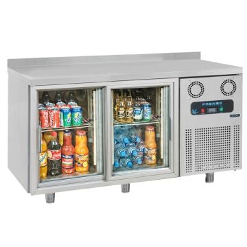 Frenox  CSN2-SL Sürgülü İki Kapılı Tezgah Tip Buzdolabı 304 Kalite