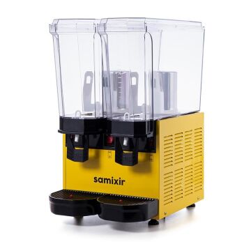 Samixir 40.MMB Klasik Twin Soğuk İçecek Dispenseri, 20+20 L, Karıştırıcılı, Siyah