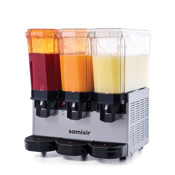 Samixir 60.SSMI Klasik Triple Soğuk İçecek Dispenseri, 20+20+20 L, Fıskiyeli-Fıskiyeli-Karıştırıcılı, Inox