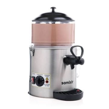 Samixir SC05 Panoramik Sıcak Çikolata ve Sahlep Makinesi, 5 Lt, Karıştırıcılı, Inox