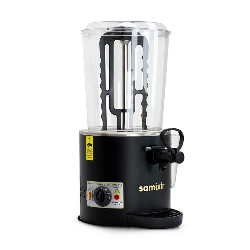 Samixir  SC10.B Sıcak ,İçecek Dispenseri 10 Lt Panoramik Karıştırıcılı Siyah