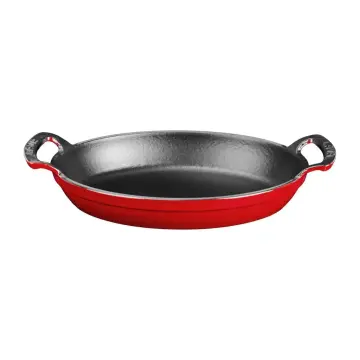 Lava Döküm Oval Sahan Döküm Demir Yekpare Çift Kulplu Ölçü 27x20cm