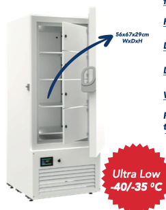 Frenox MD3-UL Medikal Buzdolabı, 3 Raflı, 355 Litre Kapasiteli, -40/-35