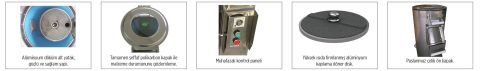Mateka PAT 880KT Patates Soyma Makinesi, 25 kg, Taş Disk, 104911-104922