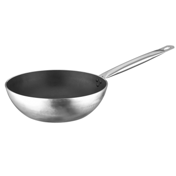 Netlon Yakut Serisi Alüminyum Wok Tava Çelik Saplı 28x8,5 cm