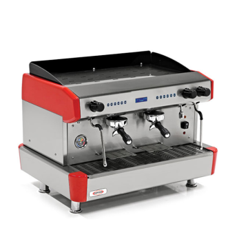 Empero EMP.CPC.3GR.D Tam Otomatik Espresso Kahve Makinesi, 3 Gruplu, Kırmızı