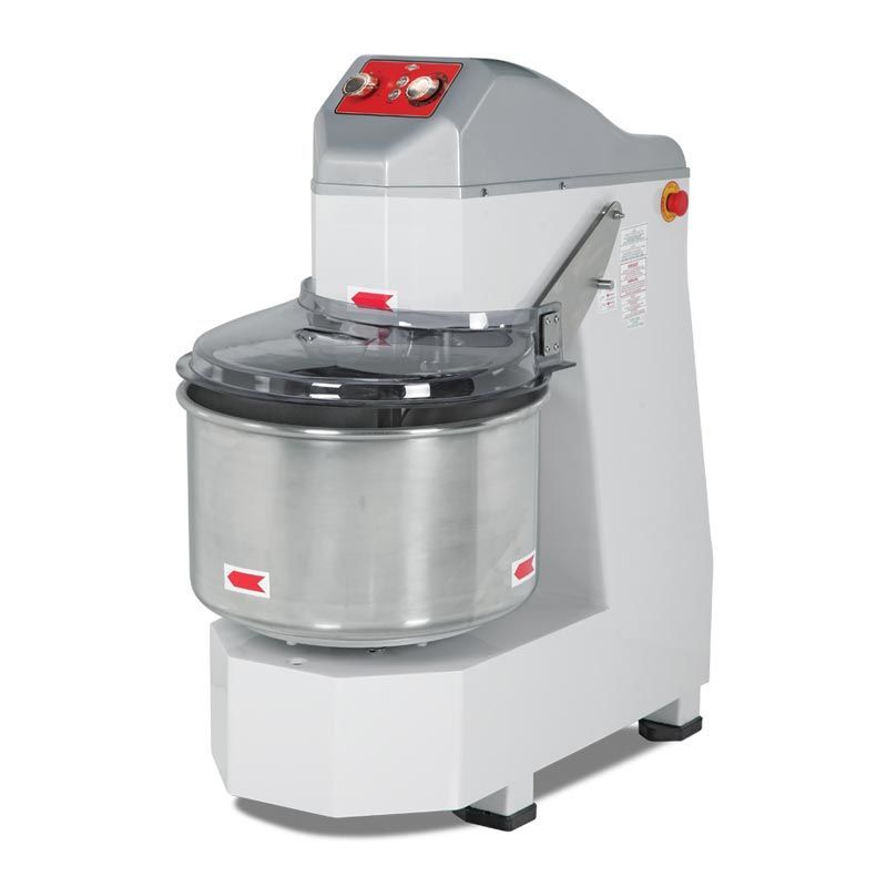 Empero SH.02 Çift Devirli 50 lt Spiral Hamur Yoğurma Makinesi Tekerlekli 380 / Spiral Dough Mixer 50 lt 380 V