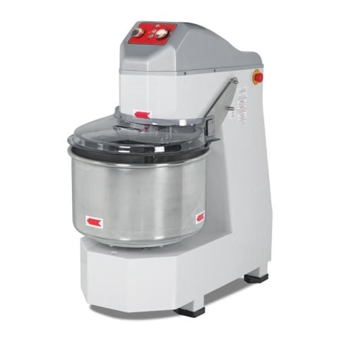 Empero SH.02 Çift Devirli 50 lt Spiral Hamur Yoğurma Makinesi Tekerlekli 380 / Spiral Dough Mixer 50 lt 380 V