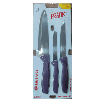 Pirge Pratik Ev Eko 3 'lü Bıçak Seti 43251