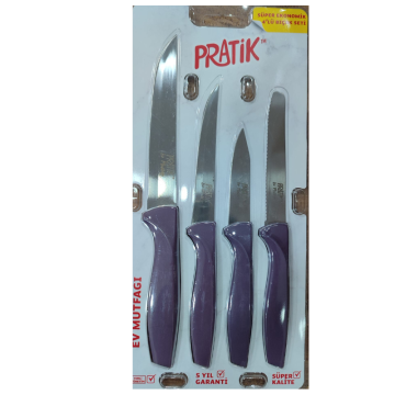 Pirge Pratik Ev  Süper Eko Sebze 4'lü Bıçak seti 43250