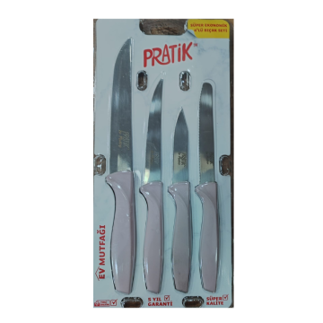Pirge Pratik Ev  Süper Eko Sebze 4'lü Bıçak seti 43250