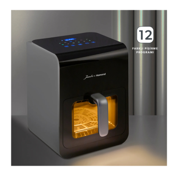 Jumbo x Homend Airfryday 2507H 12 Farklı Program Dokunmatik Ekran Buhar Fonksiyonlu 6L Airfryer