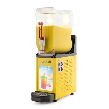 Samixir SLUSH12.YA Allure Ice Slush Granita Milkshake ve Soğuk Meyve Suyu Dispenseri, 12 L, Sarı