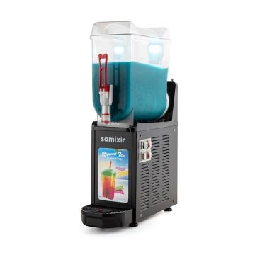 Samixir SLUSH12.BA Allure Ice Slush Granita Milkshake ve Soğuk Meyve Suyu Dispenseri, 12 L, Siyah