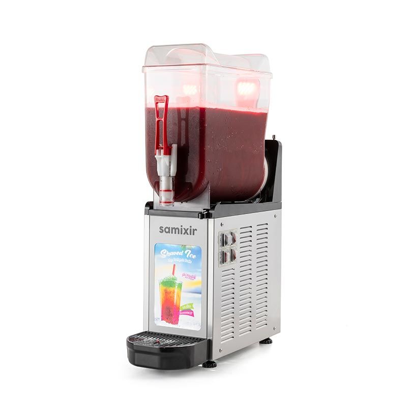Samixir SLUSH12.IA  Allure Ice Slush Granita Milkshake ve Soğuk Meyve Suyu Dispenseri, 12 L, Inox