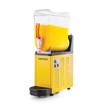 Samixir SLUSH12.Y Mono Ice Slush Granita Milkshake ve Soğuk Meyve Suyu Dispenseri, 12 L, Sarı